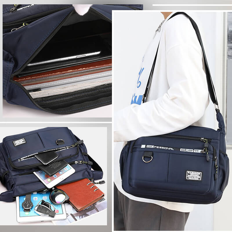 Vivolux | Leichte wasserdichte Umhängetasche mit großem Fassungsvermögen