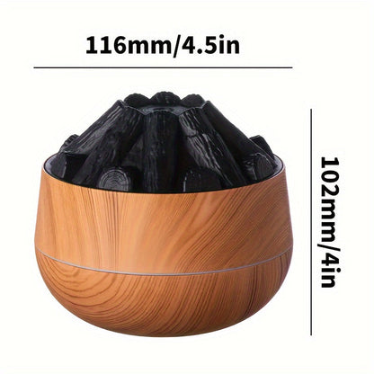Vivolux | Feuerdiffusor - Mini simulierter Holzkohlefeuerluftbefeuchter mit realistischem Flammeneffekt