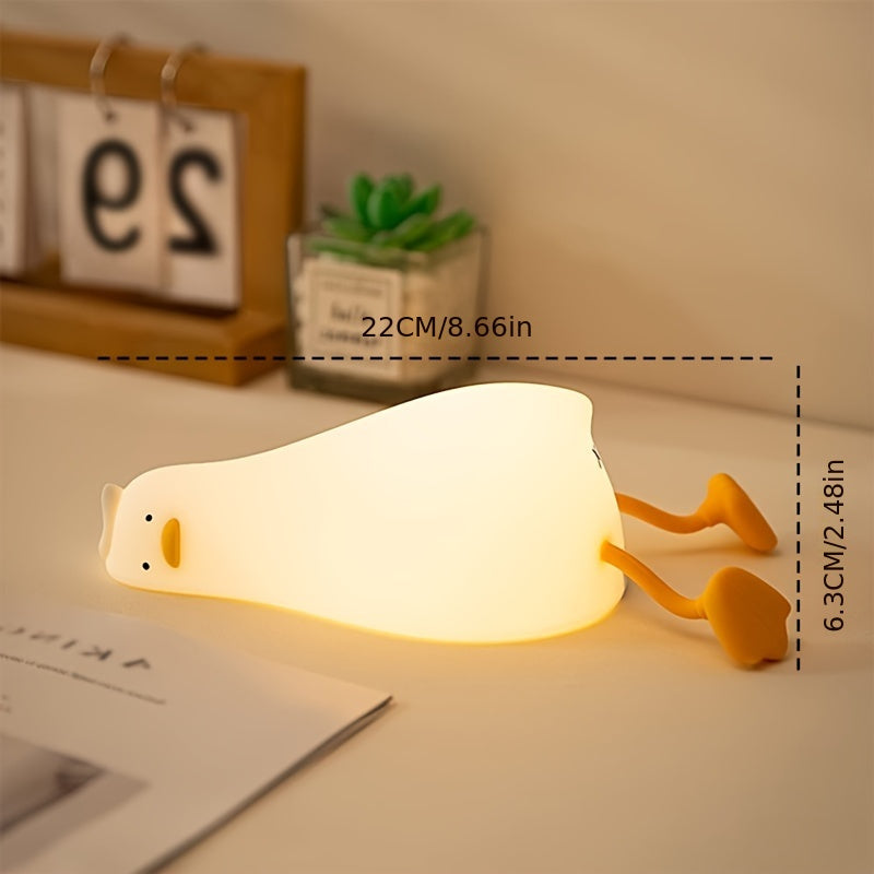 Vivolux | Sleeping Duck Lampe - Wiederaufladbare Dimmbare Silikon Nachtlicht