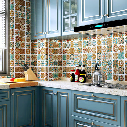 Vivolux | Multi-Tonal Stil Vinyl Plankenboden Peel and Stick Porzellanfliesen Look PVC Bodenbelag