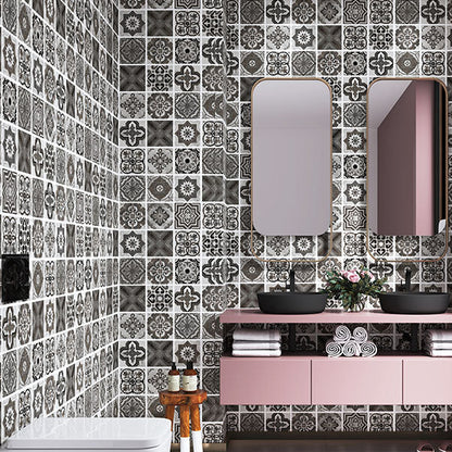 Vivolux | Multi-Tonal Stil Vinyl Plankenboden Peel and Stick Porzellanfliesen Look PVC Bodenbelag