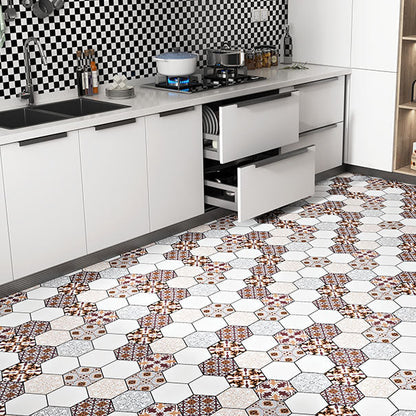 Vivolux | Multi-Tonal Stil Vinyl Plankenboden Peel and Stick Porzellanfliesen Look PVC Bodenbelag