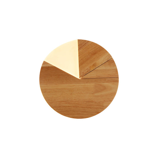 Vivolux | 8"/11" Breite Sektor Wandlampe Wandlicht Nordic Holz LED Nachttisch Wandlampe in Weiß/Warmweiß