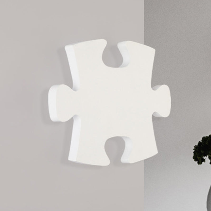 Vivolux | Acryl Legpuzzel Wandlampe Nordic LED Wandmontage Beleuchtung in Weiß/Schwarz für Wohnzimmer, Weiß/Warmes Licht