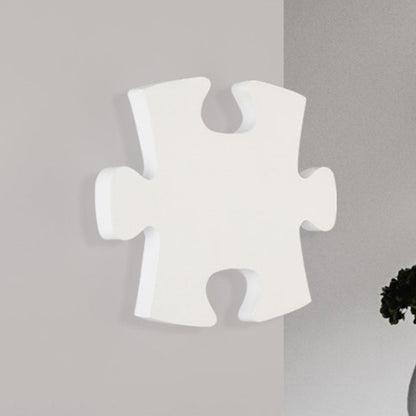 Vivolux | Acryl Legpuzzel Wandlampe Nordic LED Wandmontage Beleuchtung in Weiß/Schwarz für Wohnzimmer, Weiß/Warmes Licht