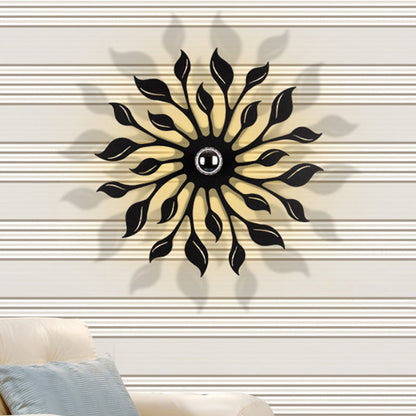 Vivolux | Zwarte Afwerking Blossom Wandlamp Licht Nordic LED Metalen Wandgemonteerde Lamp voor Woonkamer