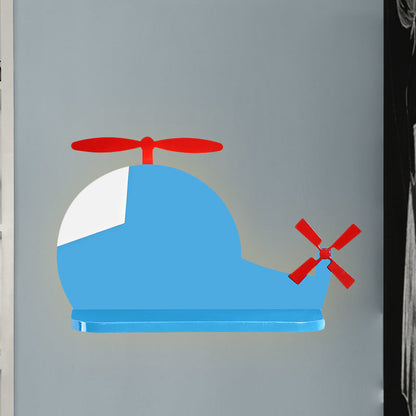 Vivolux | Airplane Wandverlichting Cartoon Metaal LED Blauwe Wandlamp in Wit/3 Kleuren Licht voor Kinderkamer