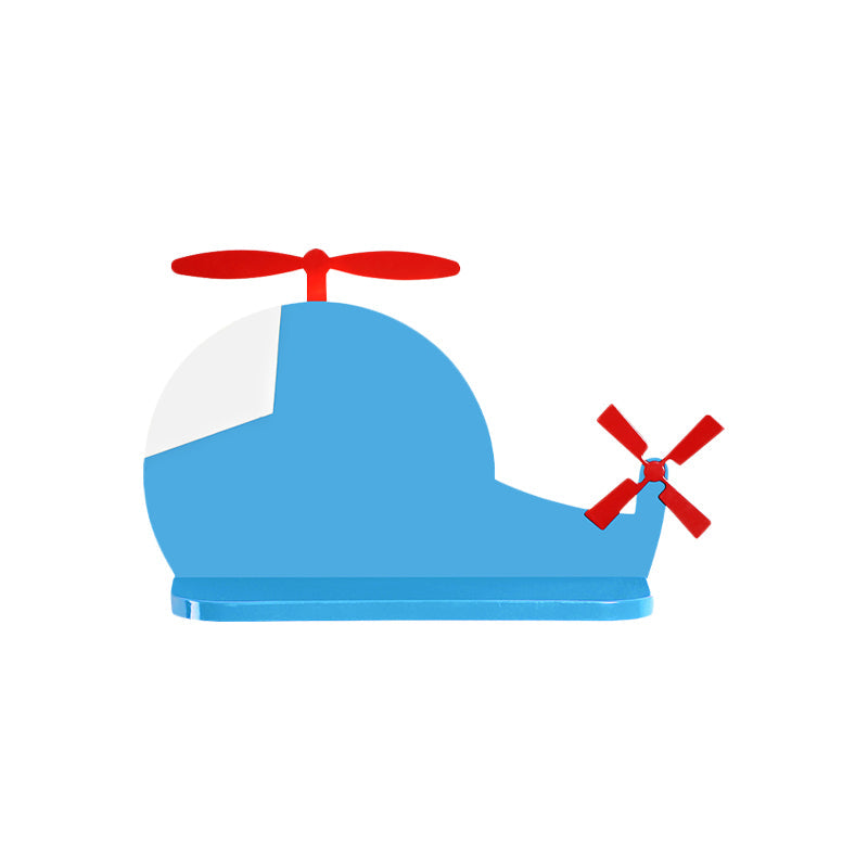 Vivolux | Airplane Wandverlichting Cartoon Metaal LED Blauwe Wandlamp in Wit/3 Kleuren Licht voor Kinderkamer