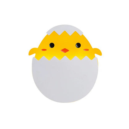 Vivolux | Eggette/Dino Wandverlichting Cartoon Acryl LED Groen/Geel Wandlamp in Wit/Warm Licht voor Kinderen Bedside