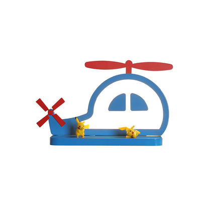 Vivolux | Acryl Olifant/Voertuig/Pompoen Wandlamp Cartoon LED Muur Geïnstalleerd Lamp met Opslag Bureau in Pewter/Geel/Blauw, Wit/Warm Licht