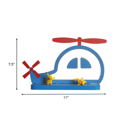 Vivolux | Acryl Olifant/Voertuig/Pompoen Wandlamp Cartoon LED Muur Geïnstalleerd Lamp met Opslag Bureau in Pewter/Geel/Blauw, Wit/Warm Licht