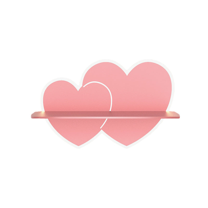 Vivolux | Eisen Kokosnootboom/Auto/Vliegtuig Wandverlichting Cartoon LED Blauw/Roz Sconce Lamp Fixture met Opbergtafel in Wit/Warm Licht