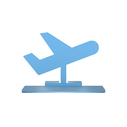 Vivolux | Eisen Kokosnootboom/Auto/Vliegtuig Wandverlichting Cartoon LED Blauw/Roz Sconce Lamp Fixture met Opbergtafel in Wit/Warm Licht