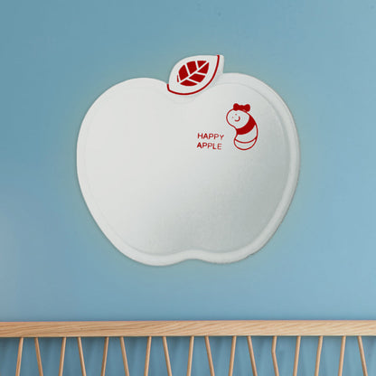 Vivolux | Apple-Like Wandverlichting Cartoon Plastic Wit/Roze/Geel LED Wandlamp met Klein Wormpatroon