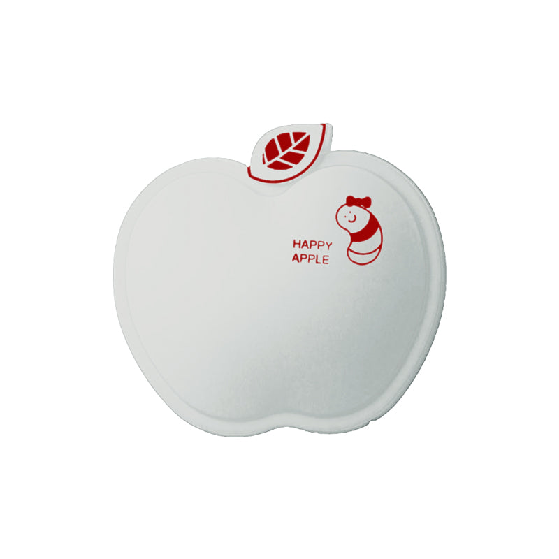 Vivolux | Apple-Like Wandverlichting Cartoon Plastic Wit/Roze/Geel LED Wandlamp met Klein Wormpatroon