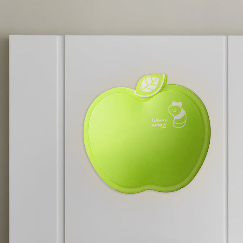 Vivolux | Apple-Like Wandverlichting Cartoon Plastic Wit/Roze/Geel LED Wandlamp met Klein Wormpatroon