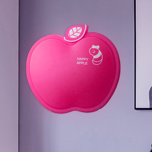 Vivolux | Apple-Like Wandverlichting Cartoon Plastic Wit/Roze/Geel LED Wandlamp met Klein Wormpatroon