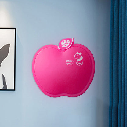 Vivolux | Apple-Like Wandverlichting Cartoon Plastic Wit/Roze/Geel LED Wandlamp met Klein Wormpatroon
