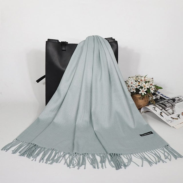 Winter Frauen  Schal Weibliche Luxus Marke Schals Dame