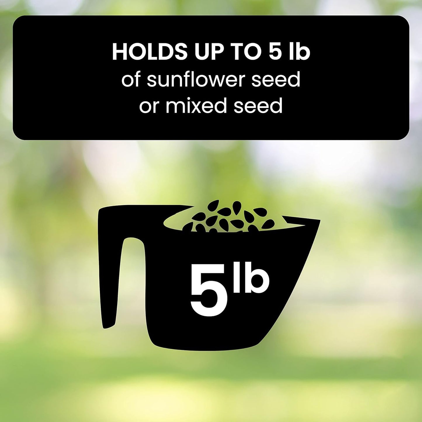 Vivolux | Vogelfutterspender Hängend Metall Eichhörnchen-sicher Rohr