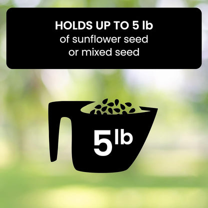 Vivolux | Vogelfutterspender Hängend Metall Eichhörnchen-sicher Rohr