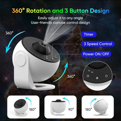 360° Planetariumsprojektor | Verbesserte Entspannung und Stresslinderung