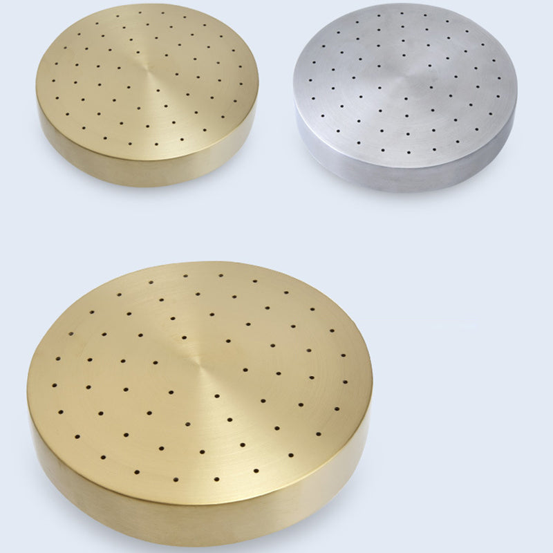 Vivolux | Edelstahl Duschkombination Runder Festduschkopf mit Duscharm