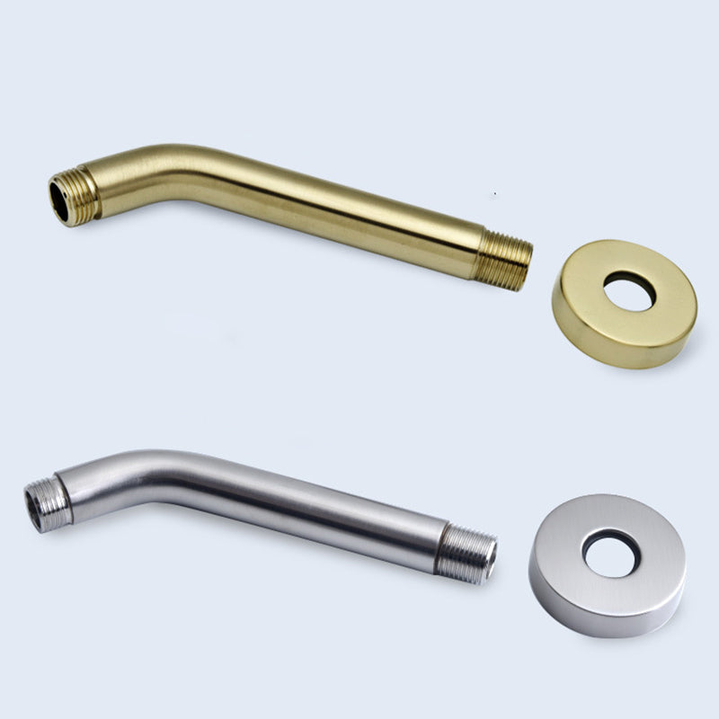 Vivolux | Edelstahl Duschkombination Runder Festduschkopf mit Duscharm