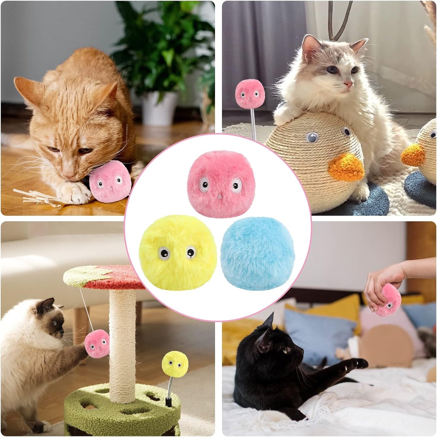 Vivolux | – intelligenter interaktiver Plüschball für Katzen | 1 kaufen, 1 gratis bekommen 🎁