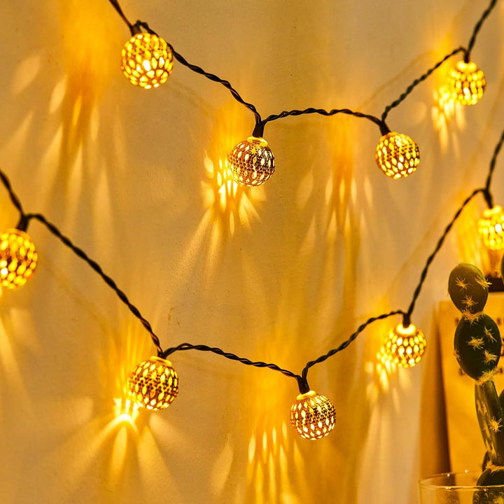Vivolux | Marokkanischer Stil Wasserdichte Solar-Lichterketten - SunGlow Strings