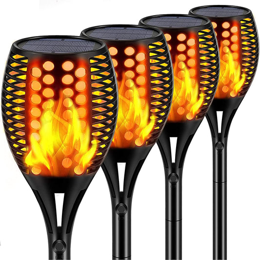 Vivolux | Solar-Tiki-Fackeln | Solar-Fackellicht mit flackernder Flamme