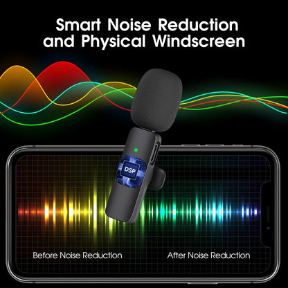 Vivolux | 2-Pack kabelloses Mikrofon für iPhone iPad