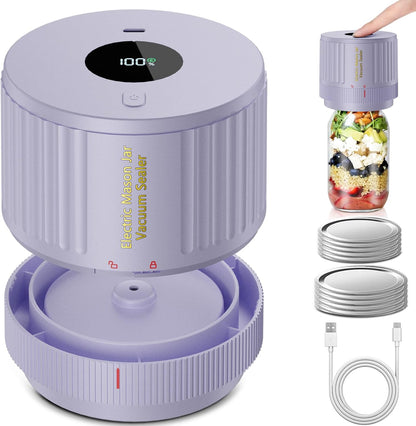 Vivolux | Elektrisches Mason Jar Vakuumierer Set - Bewahre Frische Schnell!