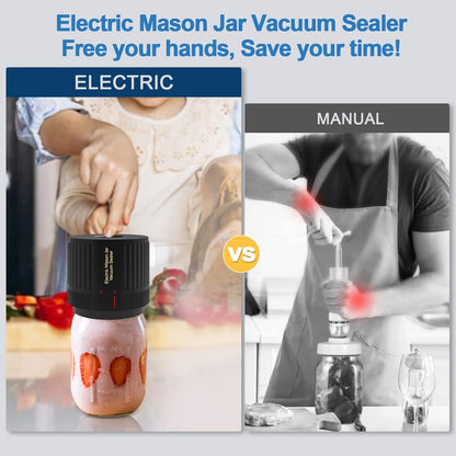 Vivolux | Elektrisches Mason Jar Vakuumierer Set - Bewahre Frische Schnell!