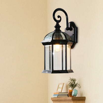Vivolux | Vogelkooi Buitenwandgemonteerd Licht Ruraal Helder/Gehoord Glas 1-Kop Zwart/Bronzen Afwerking Wandlamp