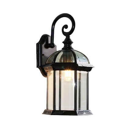 Vivolux | Vogelkooi Buitenwandgemonteerd Licht Ruraal Helder/Gehoord Glas 1-Kop Zwart/Bronzen Afwerking Wandlamp