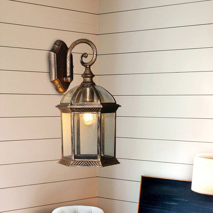 Vivolux | Vogelkooi Buitenwandgemonteerd Licht Ruraal Helder/Gehoord Glas 1-Kop Zwart/Bronzen Afwerking Wandlamp