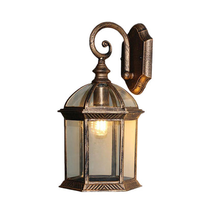 Vivolux | Vogelkooi Buitenwandgemonteerd Licht Ruraal Helder/Gehoord Glas 1-Kop Zwart/Bronzen Afwerking Wandlamp