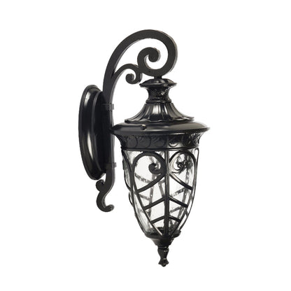 Vivolux | Schwarz 1 Licht Wand Sconces Lampe Rustikal Klar Gesprenkeltes Glas Tannenzapfen Wandbeleuchtung Ideen