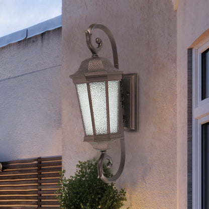 Vivolux | 1 Flamme Wandleuchte Rustikal Aniswasser Glas Wandmontage Lampe Leuchte in Dunkelkaffee