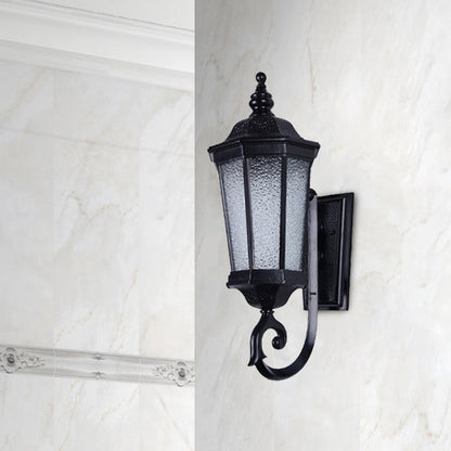 Vivolux | 1-Light Verum Wandlamp Verlichting Land Waterglas Zwarte Afwerking Wandmontage Armatuur