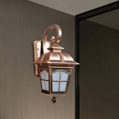 Vivolux | 1-Licht Gedraaide Arm Wandlamp Boerderij Zwart/Goud Aluminium Muur Gemonteerd Licht voor Courtyard