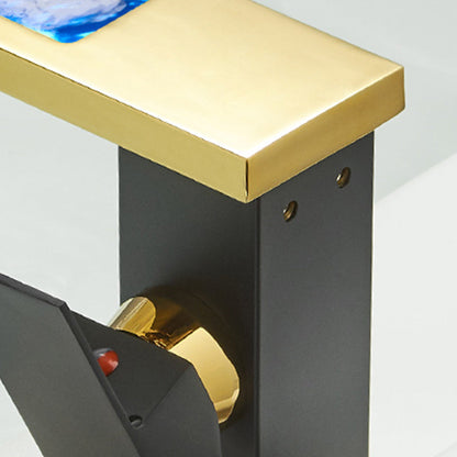 Vivolux | Moderner Wasserfallauslauf Waschbeckenarmatur mit LED Messing Waschbeckenarmatur