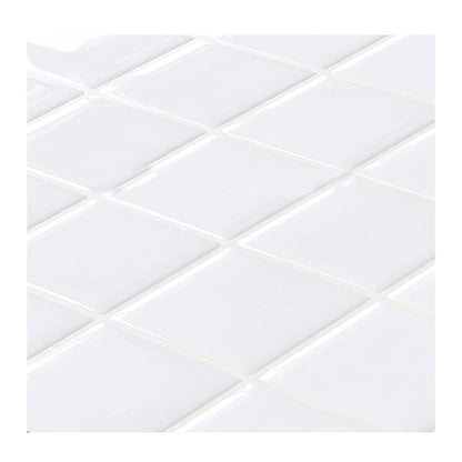 Vivolux | Weiße Mosaik Peel & Stick Fliese Wasserfeste Küchenrückwand Tapete