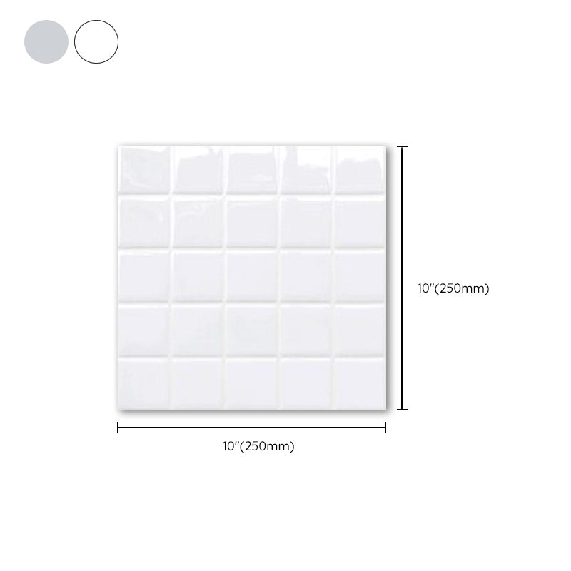 Vivolux | Weiße Mosaik Peel & Stick Fliese Wasserfeste Küchenrückwand Tapete