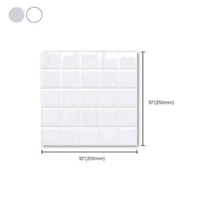 Vivolux | Weiße Mosaik Peel & Stick Fliese Wasserfeste Küchenrückwand Tapete
