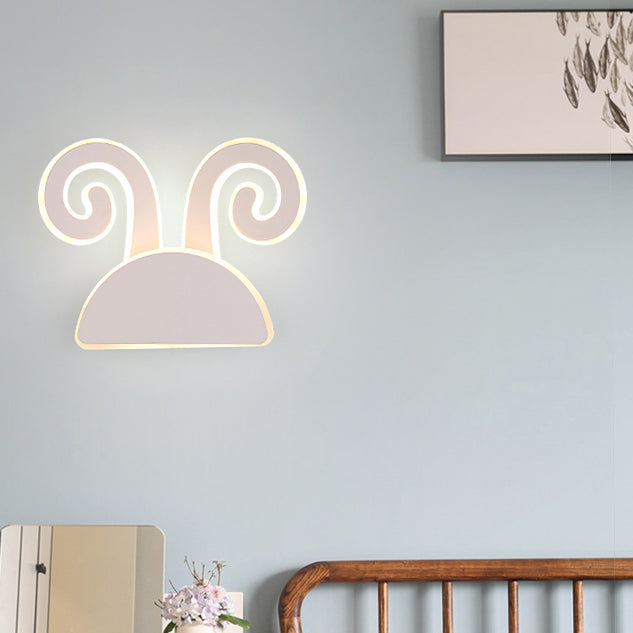 Vivolux | Witte Afwerking Konijn Wandlamp Dier Schattig Acryl LED Wandlamp voor Gang Kinder slaapkamer
