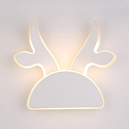 Vivolux | Witte Afwerking Konijn Wandlamp Dier Schattig Acryl LED Wandlamp voor Gang Kinder slaapkamer