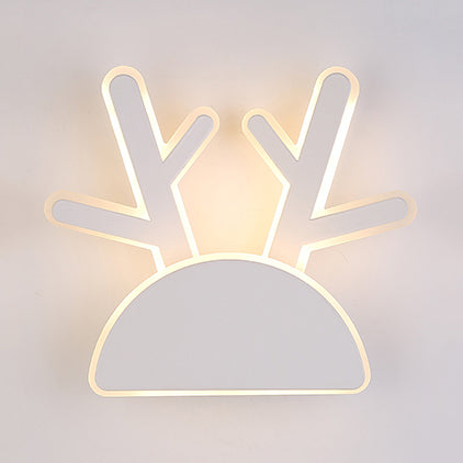 Vivolux | Witte Afwerking Konijn Wandlamp Dier Schattig Acryl LED Wandlamp voor Gang Kinder slaapkamer
