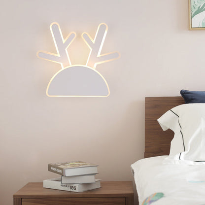 Vivolux | Witte Afwerking Konijn Wandlamp Dier Schattig Acryl LED Wandlamp voor Gang Kinder slaapkamer